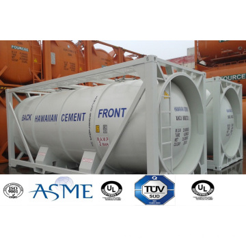 23000L contenedor cisterna para cemento, Mineral aprobado por Lr, ASME